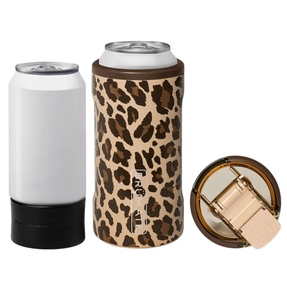 BrüMate Hopsulater Trio V2 - ( 3-In-1 Can Cooler ) LEOPARD LATTE - Limited Edition