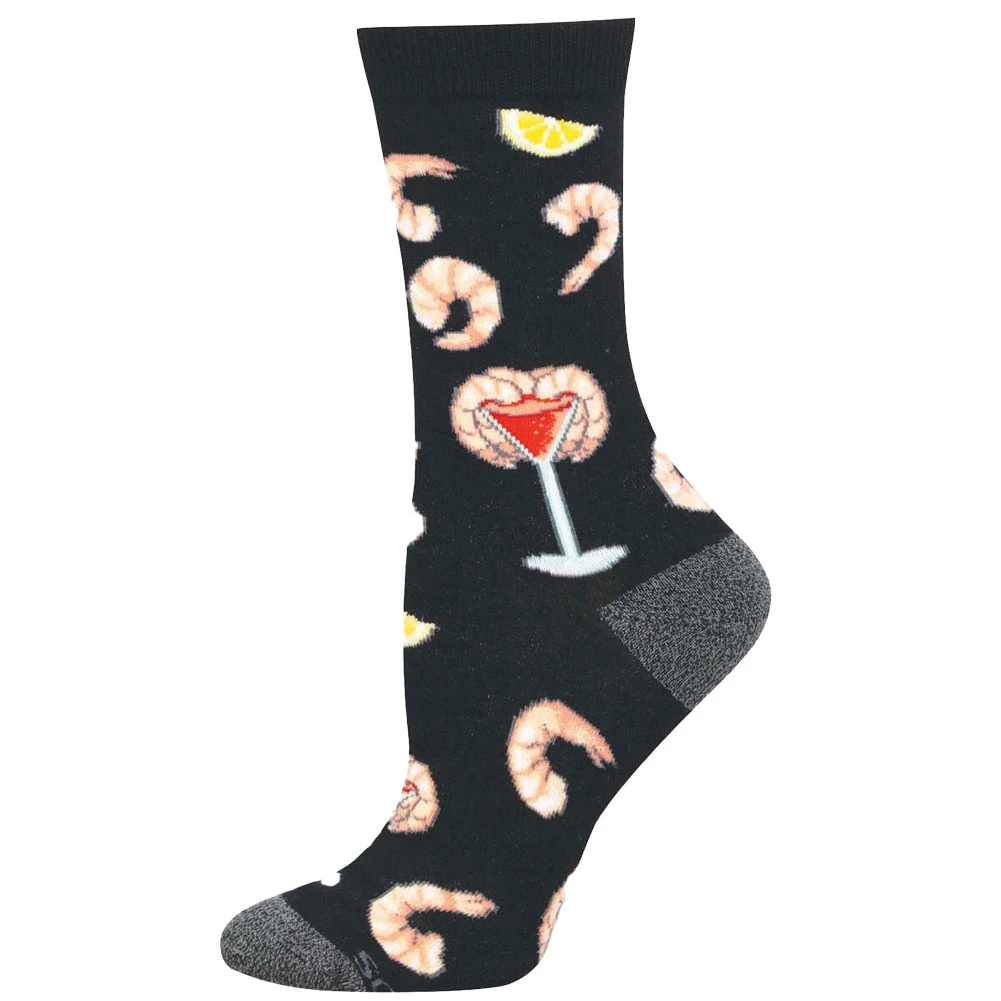 Socksmith Women's Bamboo Blend Crew Socks - SHRIMP COCKTAIL