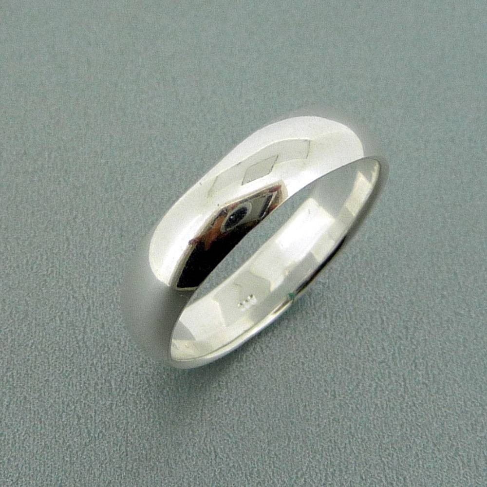 6mm Plain Sterling Silver Ring Band Wedding Size 6, 7, 8, 10, 11, 12, 13