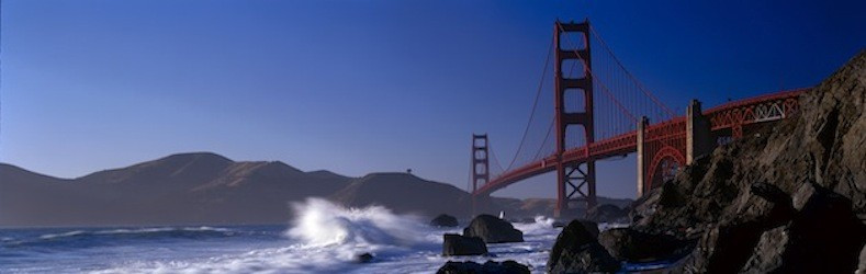 California Canvas Art Print Bay Bridge San Francisco Wall Hanging Home Decor