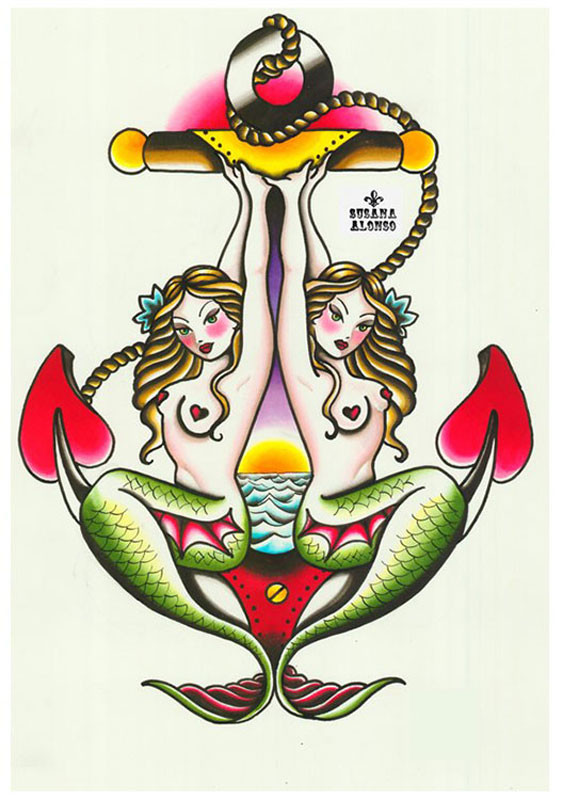 Susana Alonso - Two Mermaids - Fine Art Print