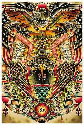 Refuge by Tyler Bredeweg Tattoo Fine Art Print