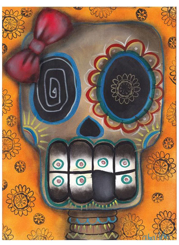 Lady Muerta by Abril Andrade Tattoo Art Print Sugar Skull