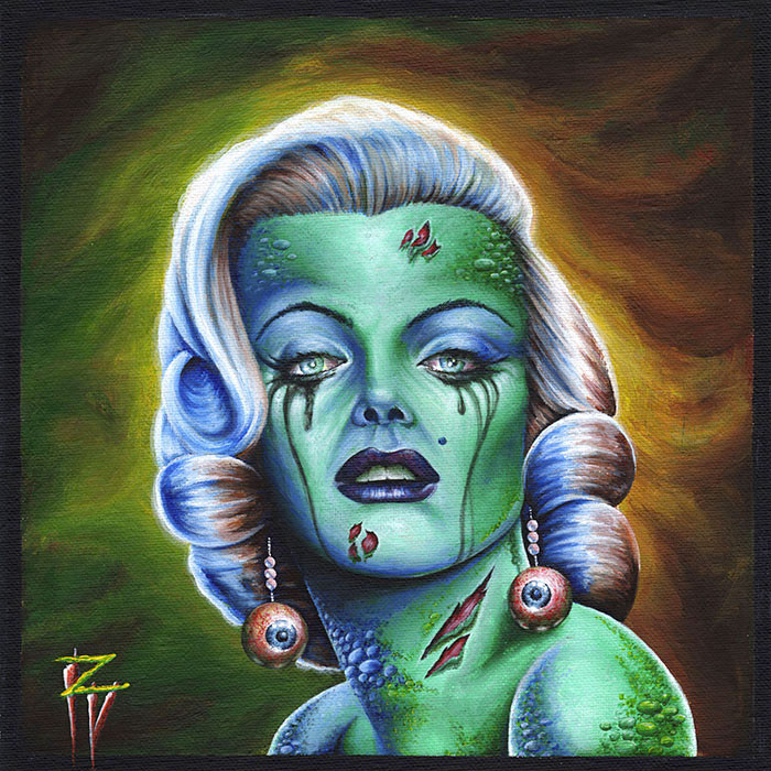 Marilyn of the Dead by Randy Drako Canvas Giclee