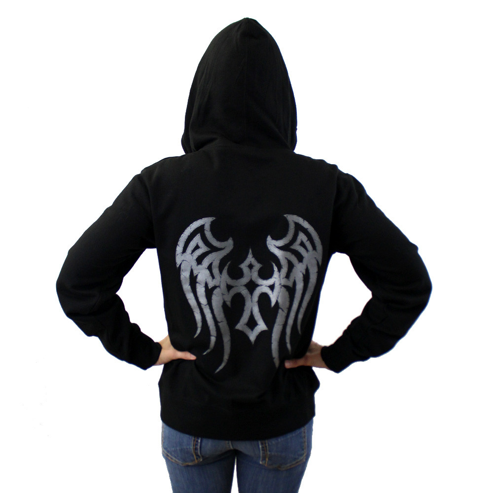 Black tribal hoodie sweatshirt.