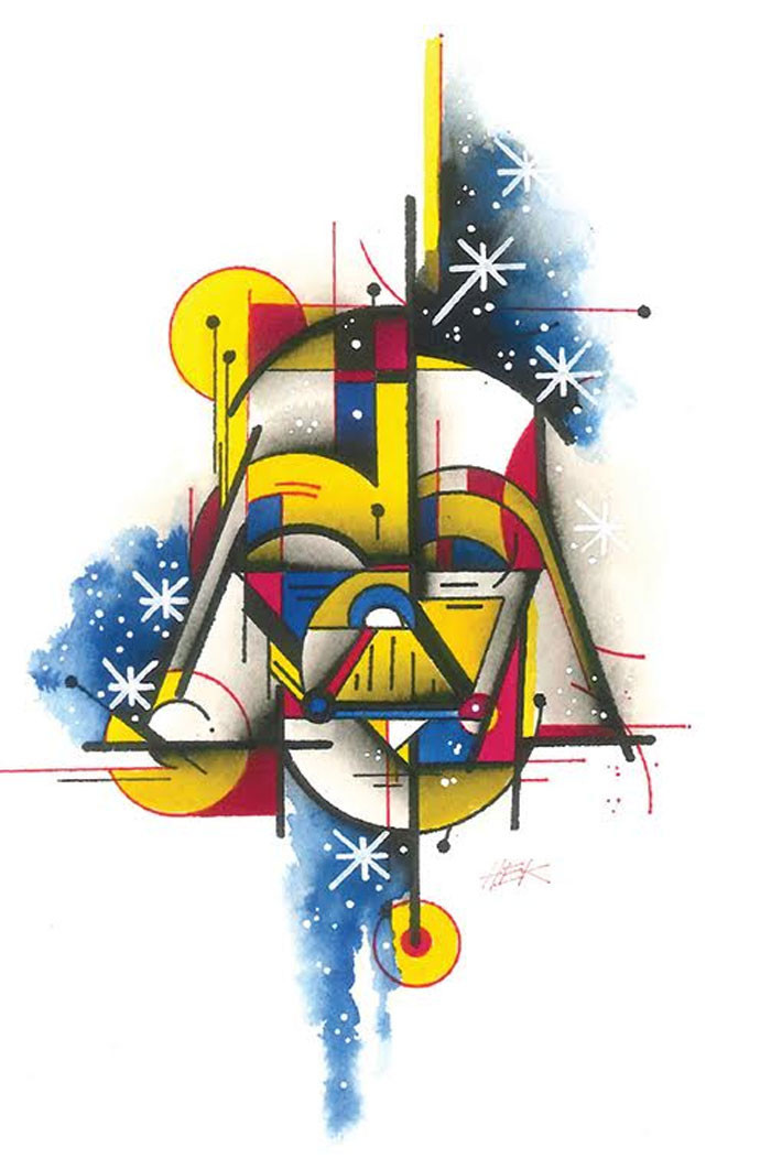 Dark Side by HEK Star Wars Movie Darth Vader Character Fine Art Print