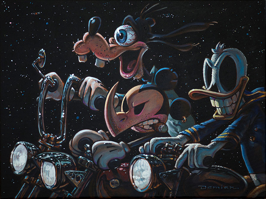 Damian Fulton The 3 Amigos Ride Again Canvas Giclee