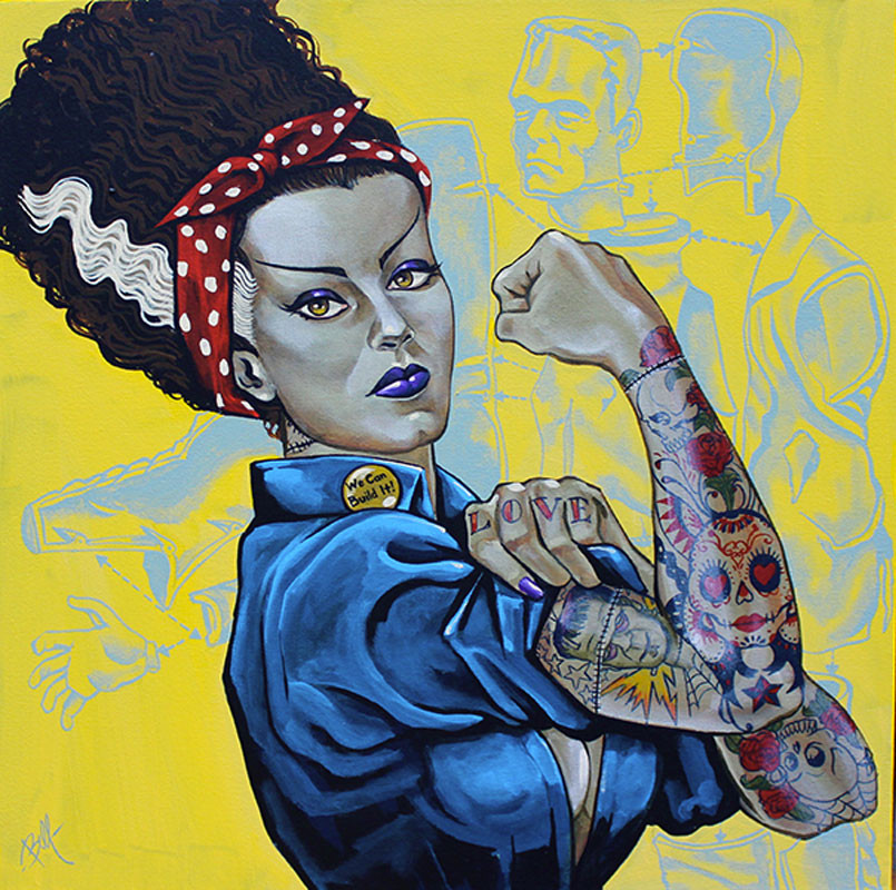 Mike Bell Canvas Giclee - We Can Build It