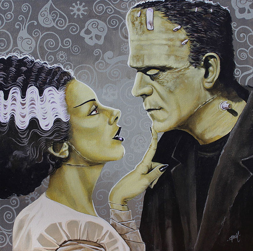 Mike Bell Canvas Giclee - Flirtationship