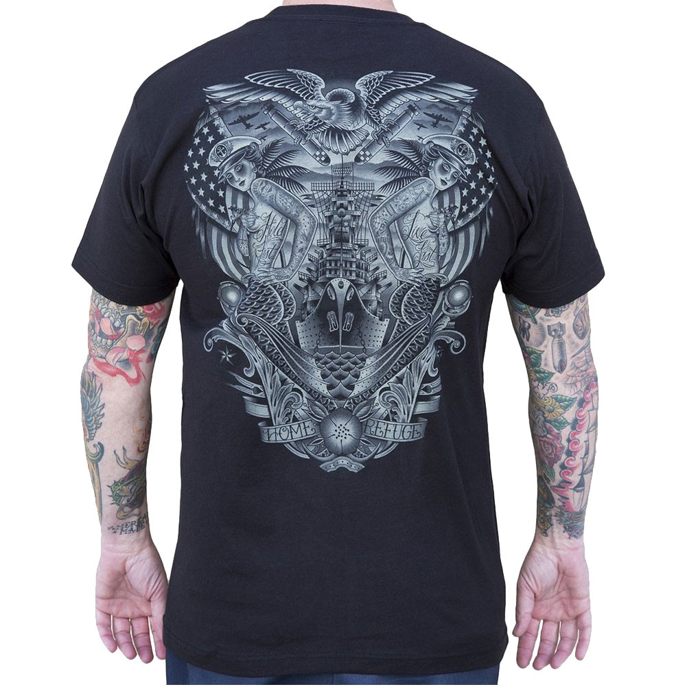 Refuge by Tyler Bredeweg Men's Tattoo Art Tee Shirt