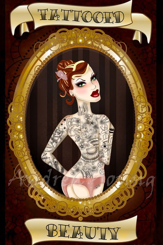 Andrea Young - Tattooed Beauty - Fine Art Print