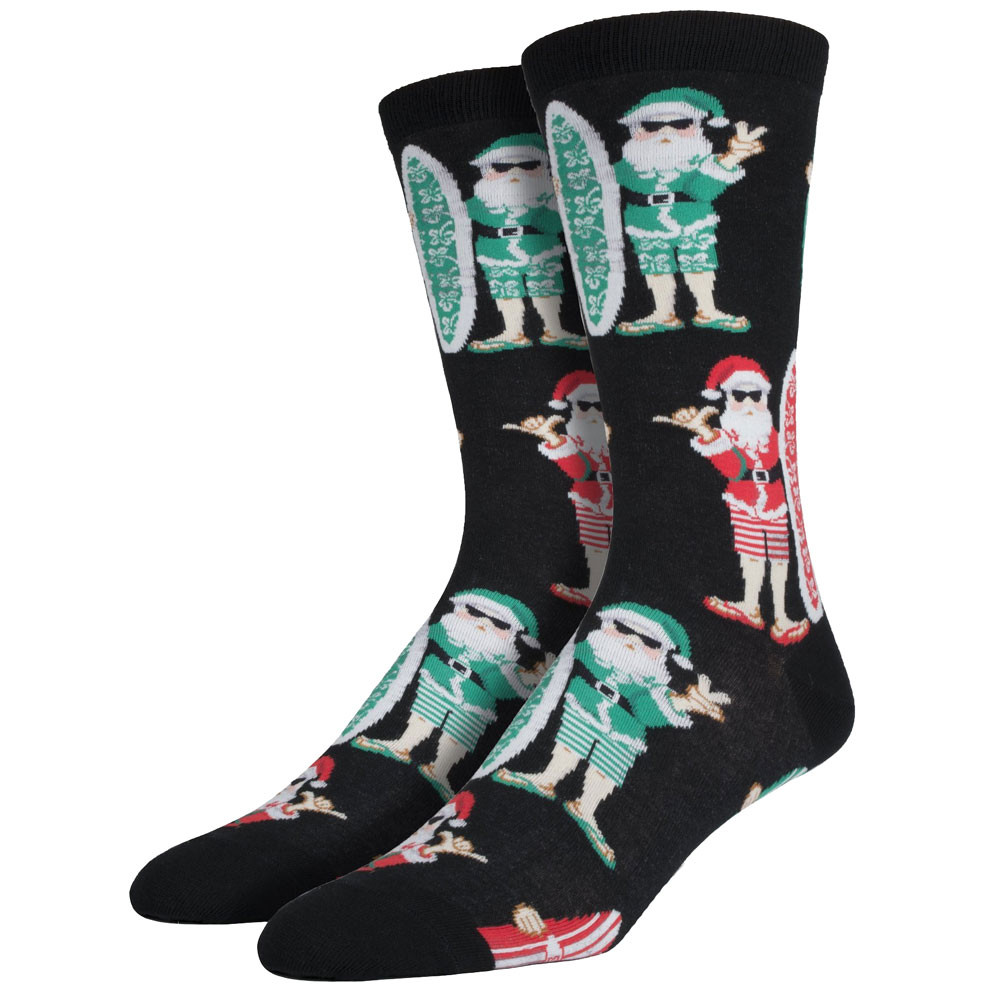 Surf Santa Men's Crew Socks