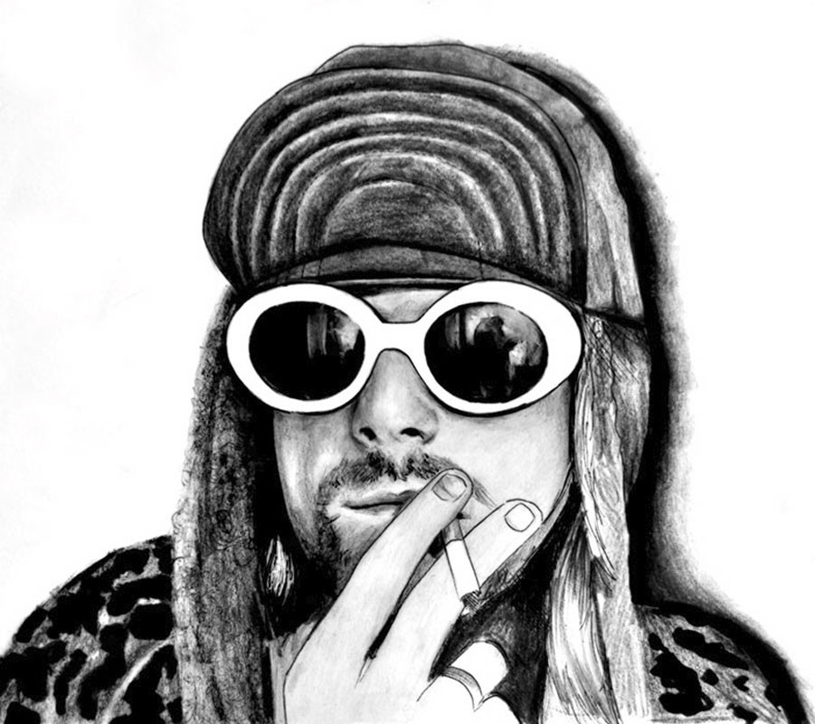 Kurt Cobain by Manuela Lai Canvas Giclee Art Print Nirvana Lead Singer