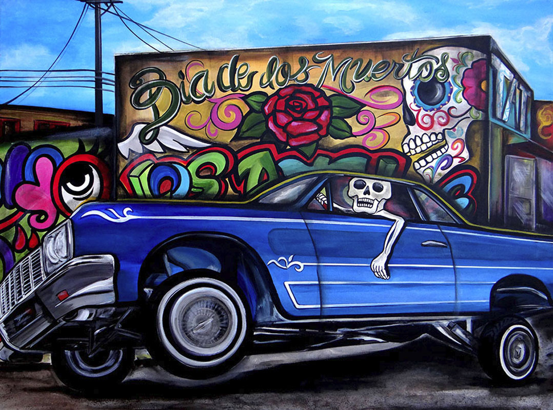Lifted Spirit by Melody Smith Canvas Giclee Art Print Day of the Dead Sugar Skull