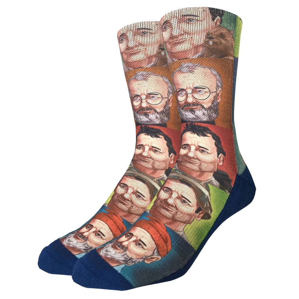 Men's Crew Socks Bill Murray Ground Hog Day Character Active Footwear