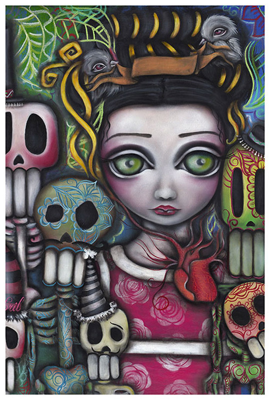 Viva La Vida by Abril Andrade Fine Art Sugar Skulls