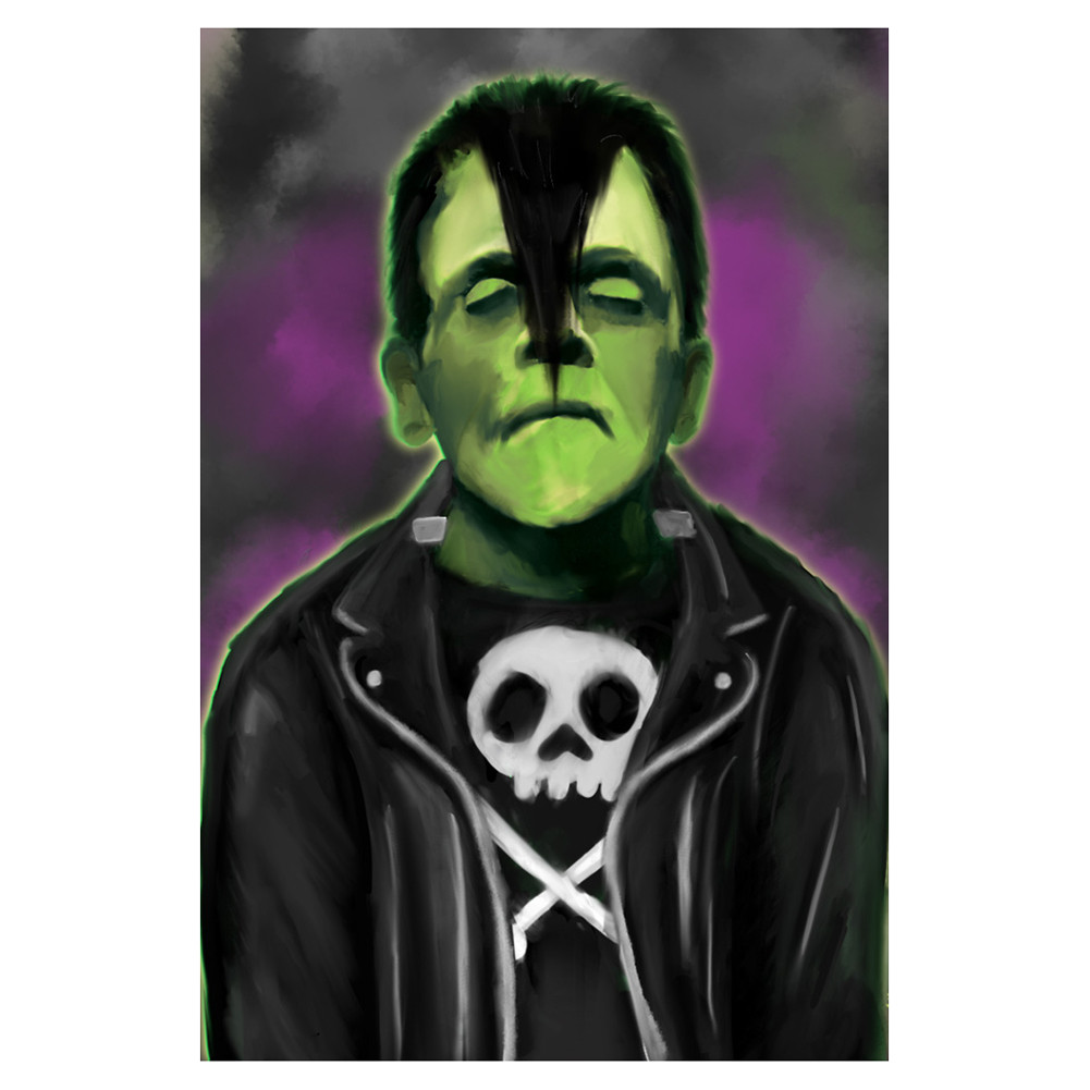Fun Rad Glenstein Frankenstein Monster Art Print