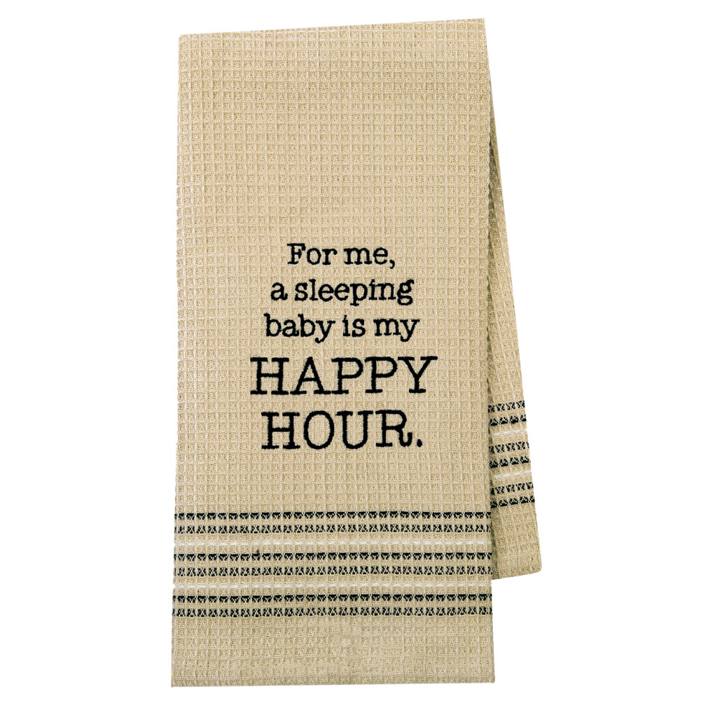 Sweet Dreams Happy Hour Kitchen Dishtowel