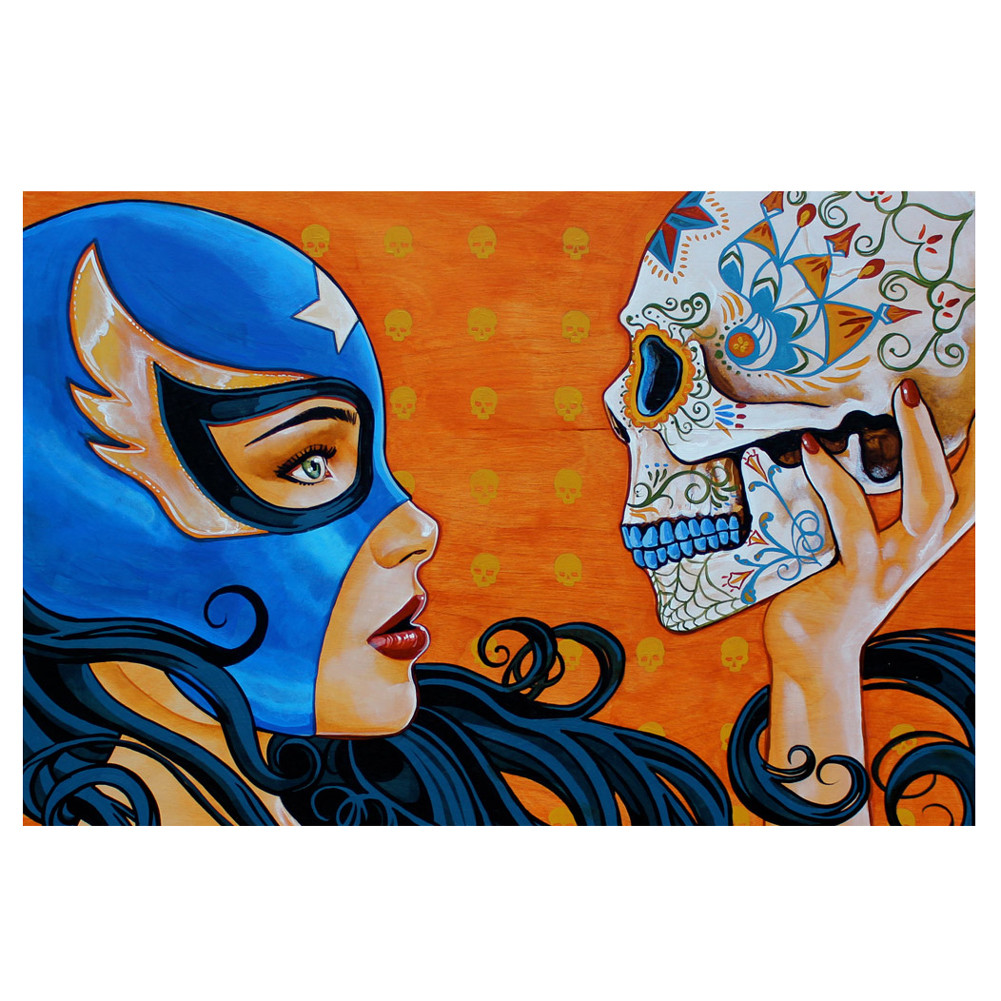 Mike Bell Mascara de la Muerte Art Print
