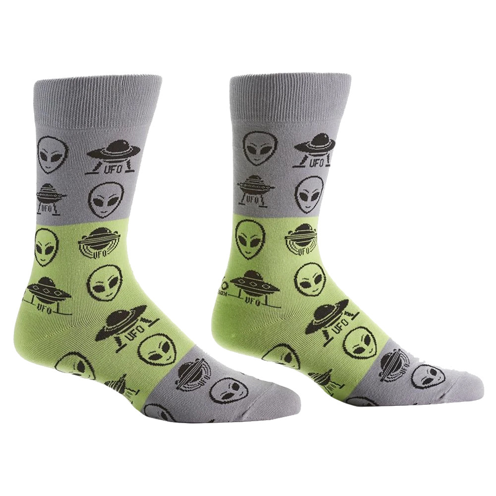 Aliens and UFO's Men's Crew Socks
