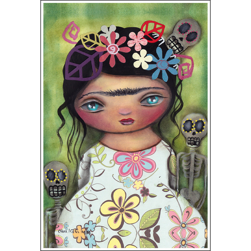 Abril Andrade Muertos Fest Art Print