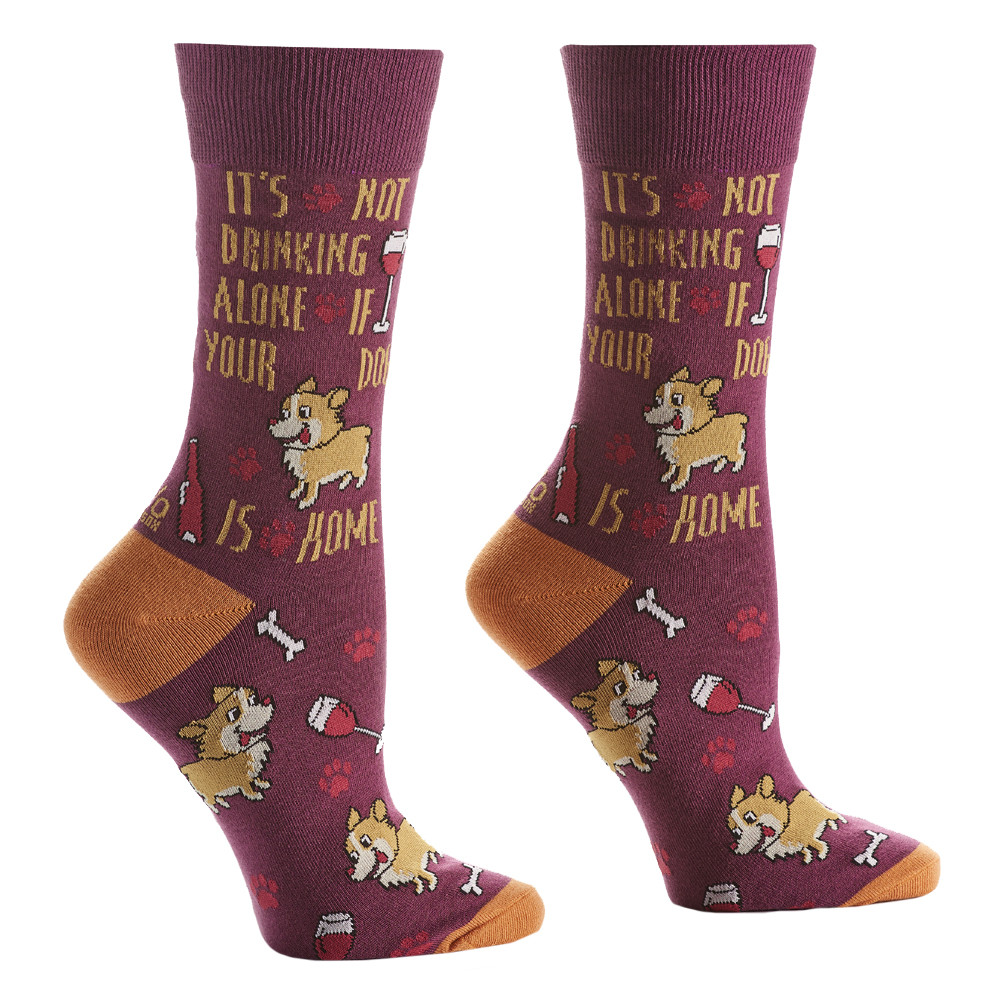 Fur Baby Drinking Buddy Women's Crew Socks