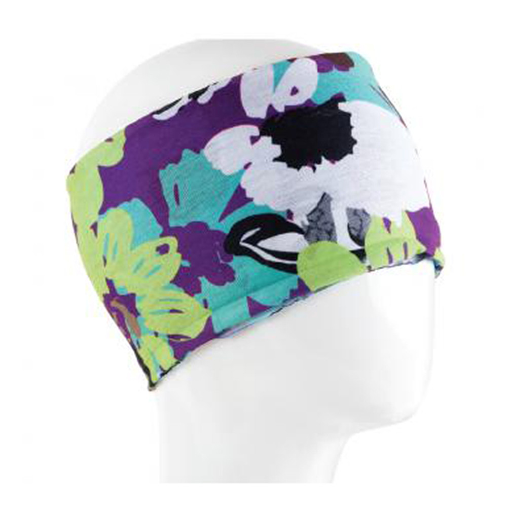 Colorful floral design headband. 