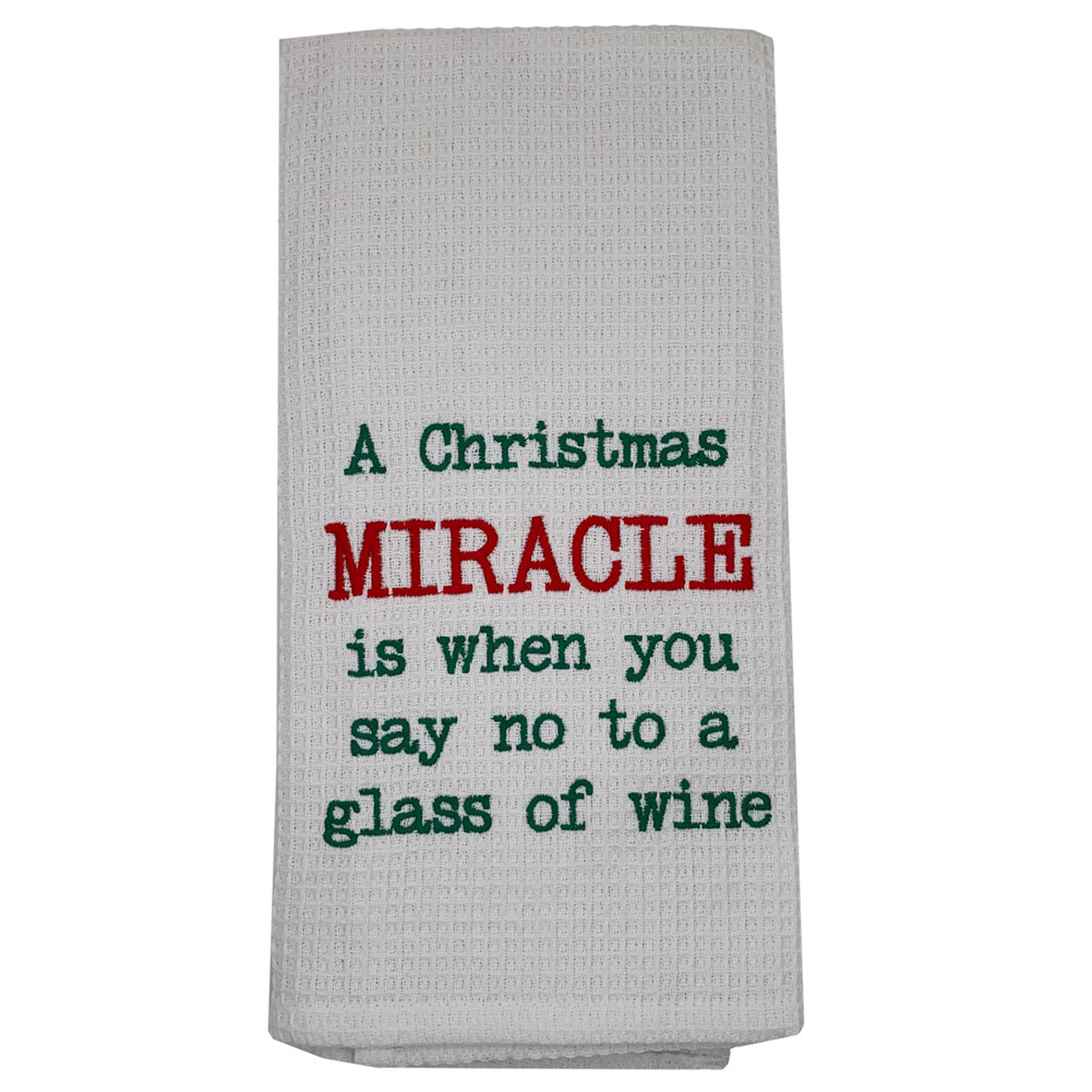 Christmas Miracle Kitchen Dishtowel