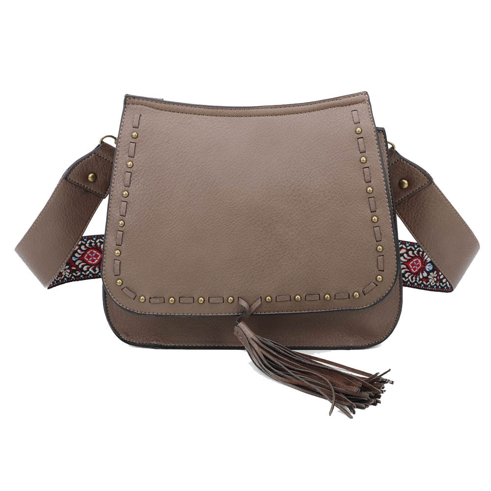 Bohemian Crossbody Taupe Purse