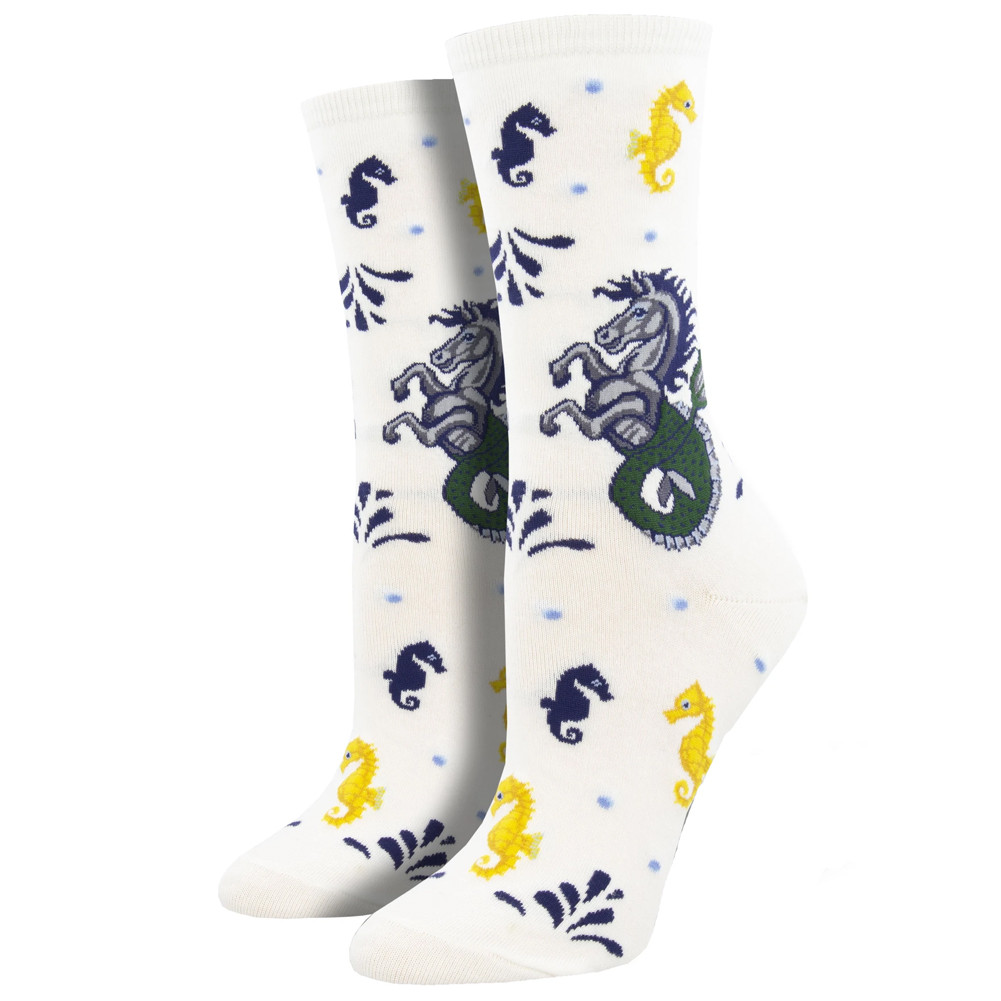 Hippocampus Sea Horses Women's Crew Socks