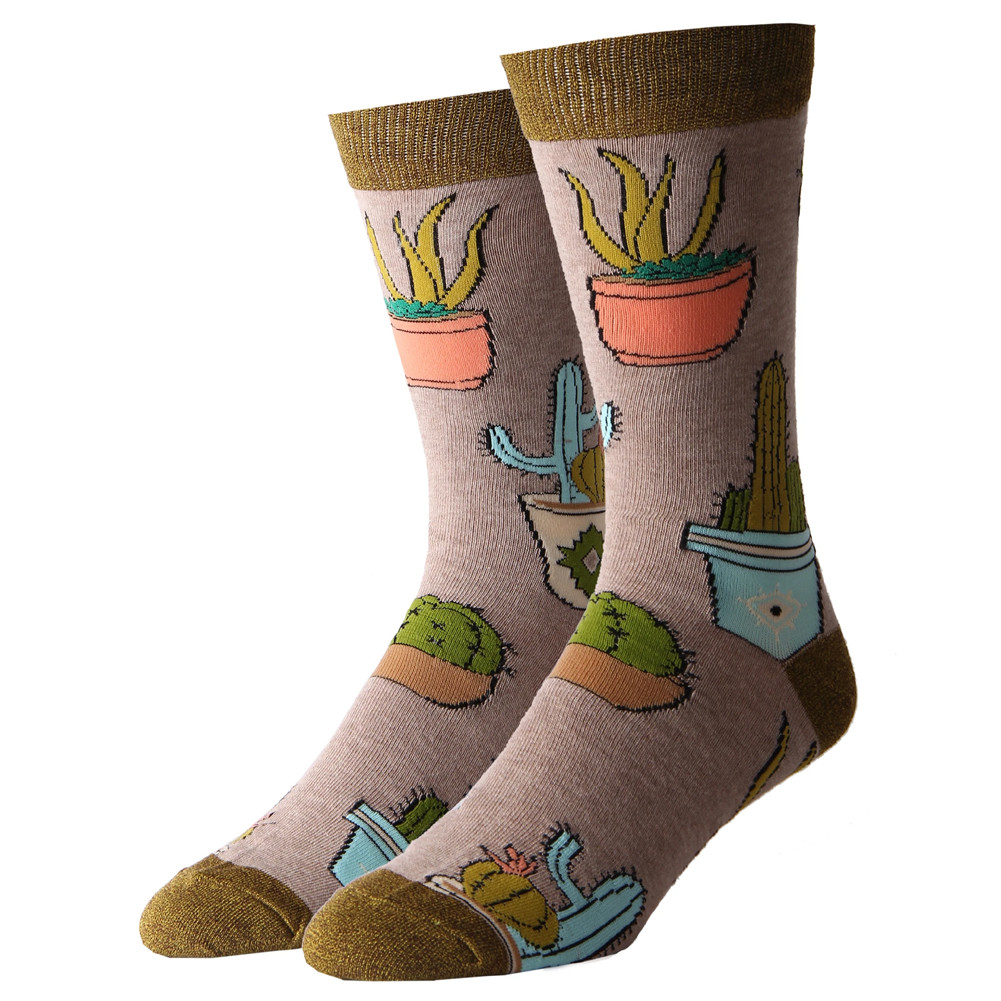 Cactus Hugs Men's Crew Socks
