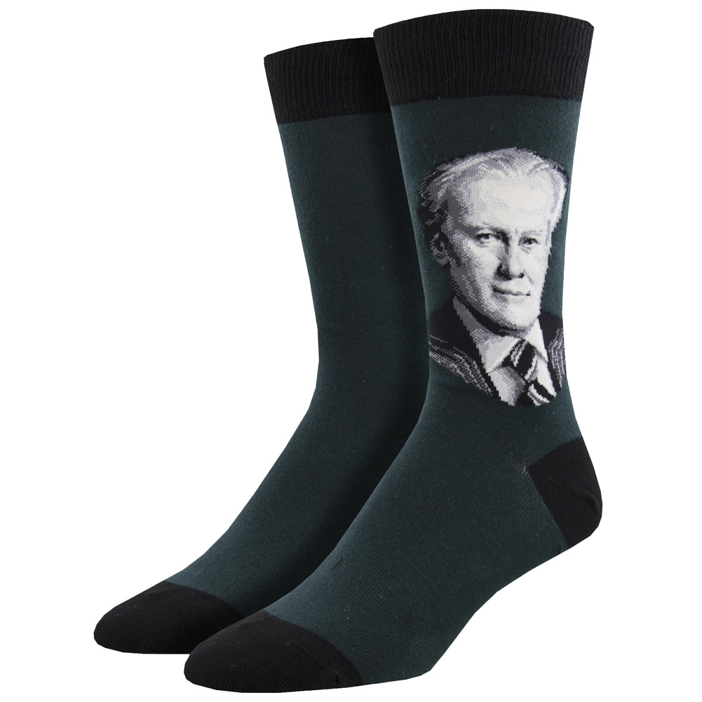 President Gerald Ford Men's Crew Socks
