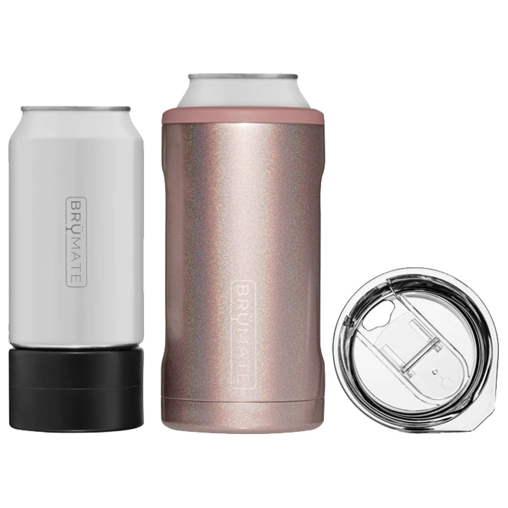 BruMate Hopsulator Trio 3-In-1 Glitter Rose Gold