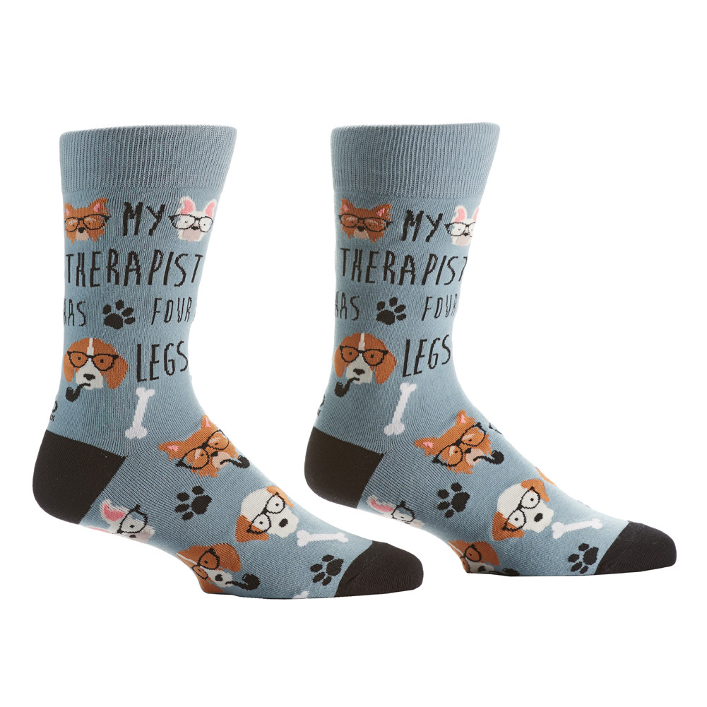 Dog Therapy Men's Crew Socks