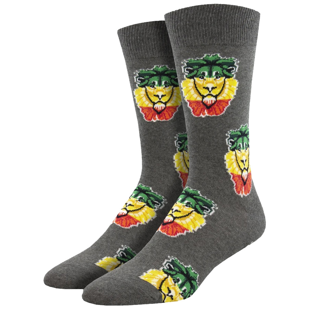 Rasta Lion Men's Crew Socks