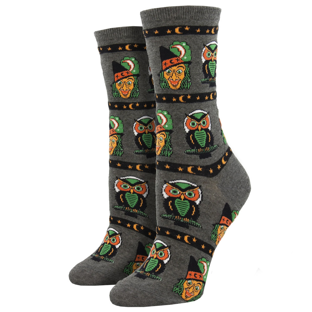 Halloween Witches and Owls Women's Crew Socks
