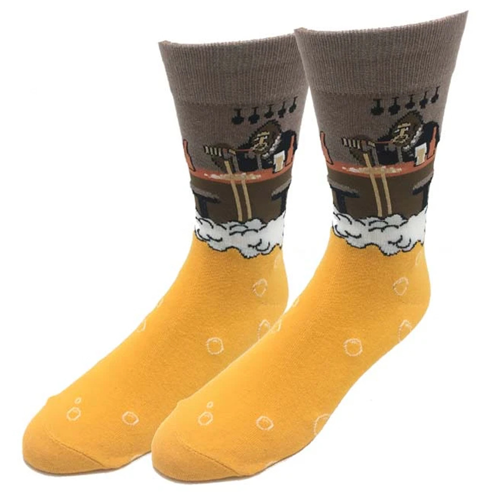 Bartender Bigfoot Men's Crew Socks