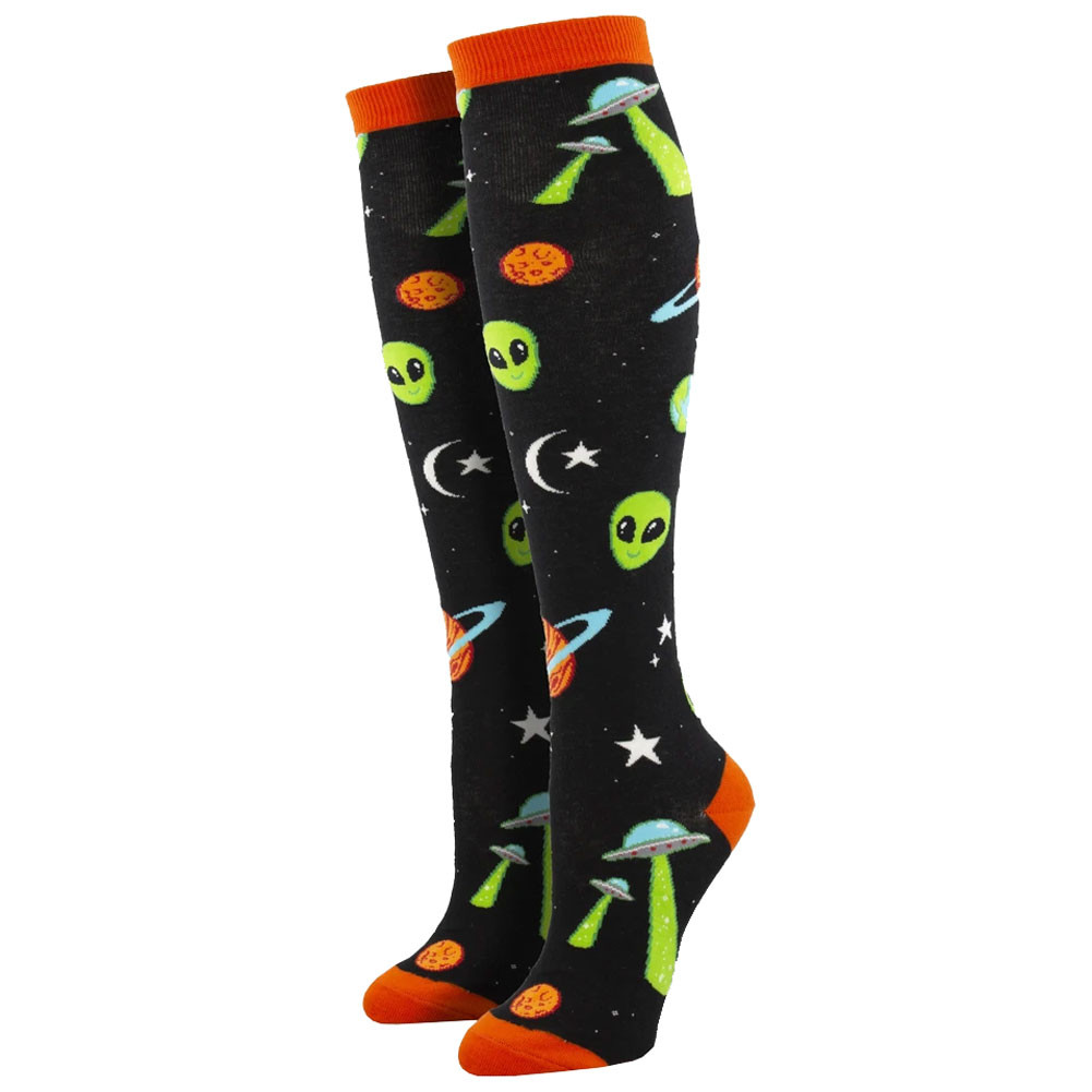 Alien Space Age Knee High Socks