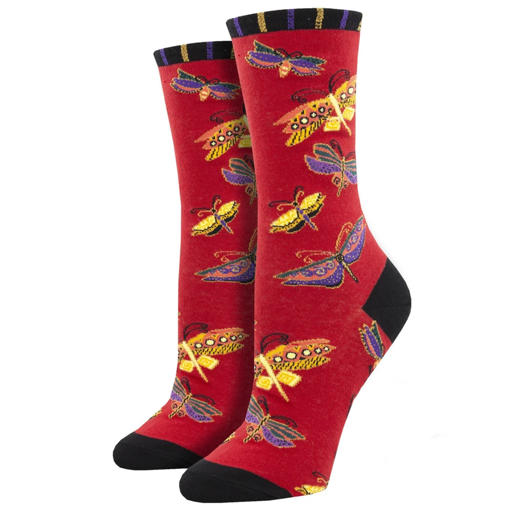 Laurel Burch Butterfly Women's Crew Socks