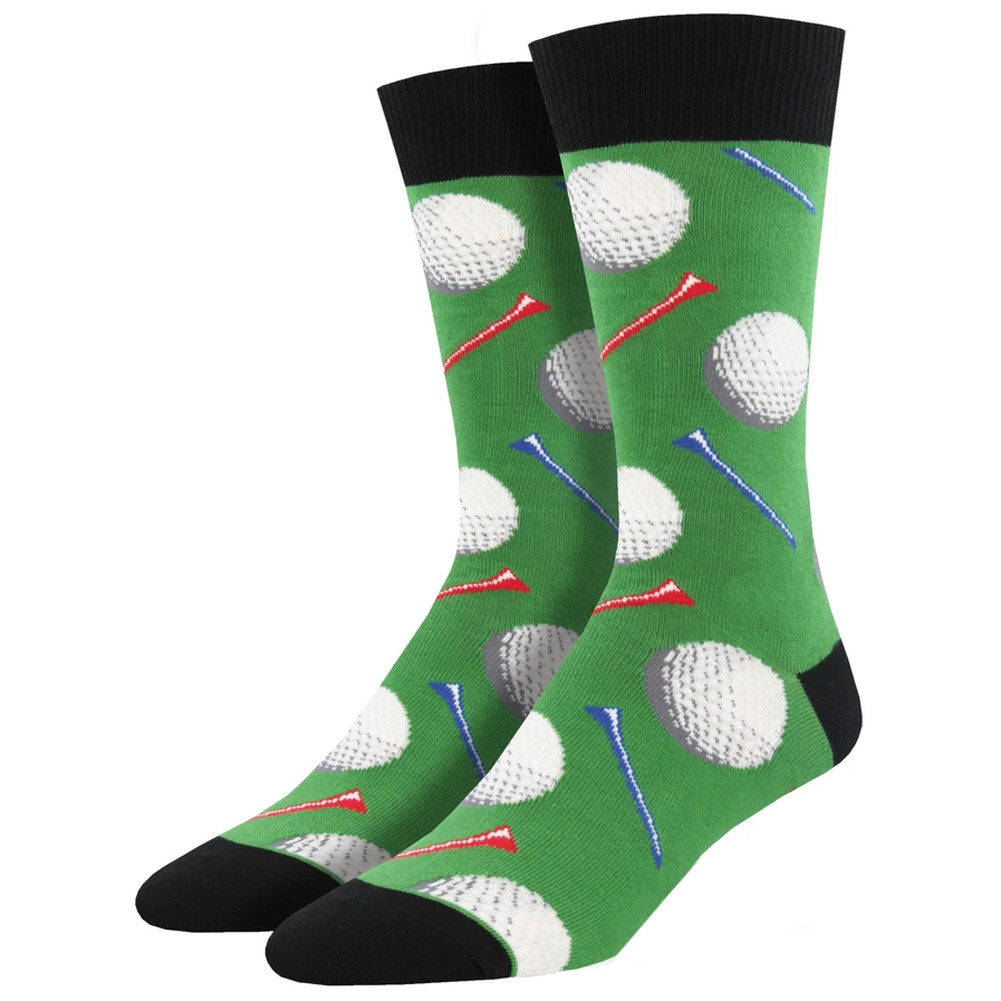 Golf Balls Tee It Up Men's Crew Socks