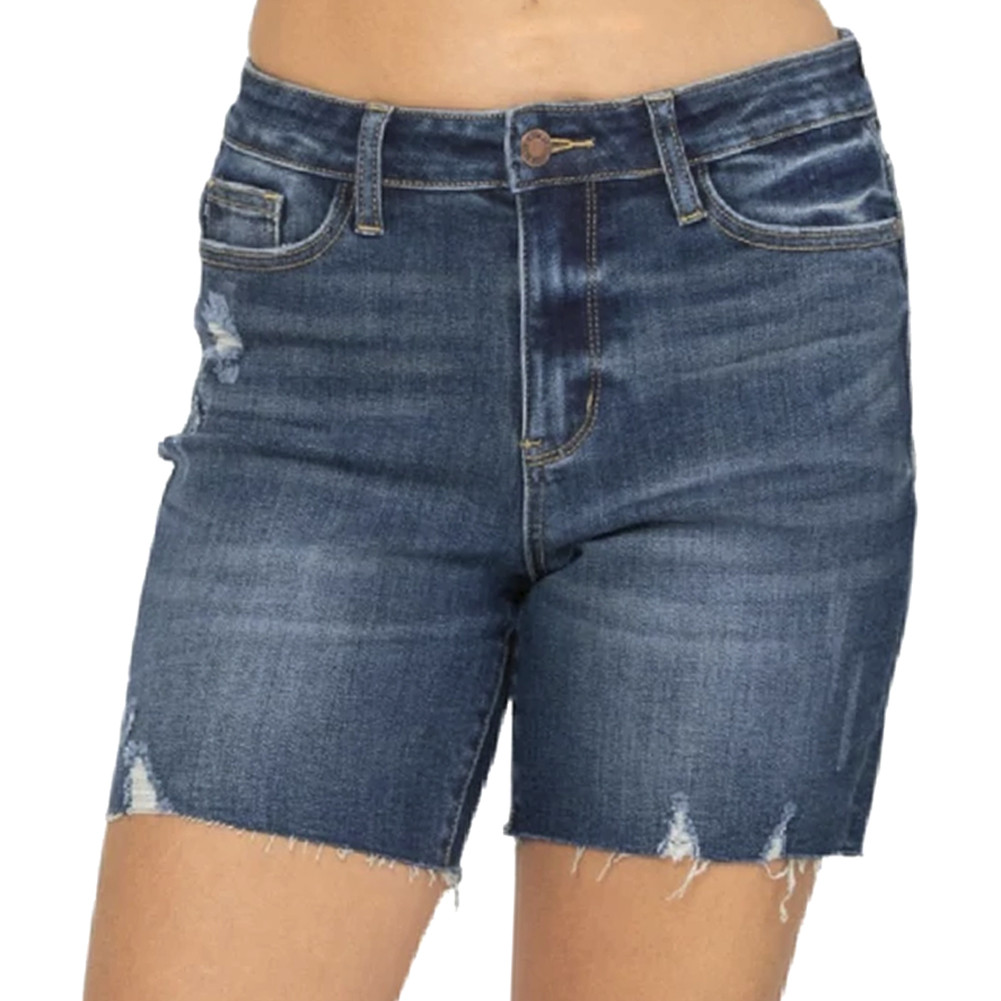 Judy Blue High Rise Mid Thigh Shorts