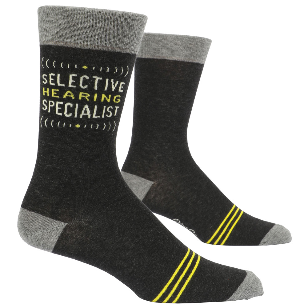 Selective Hearing Blue Q Men's Socks