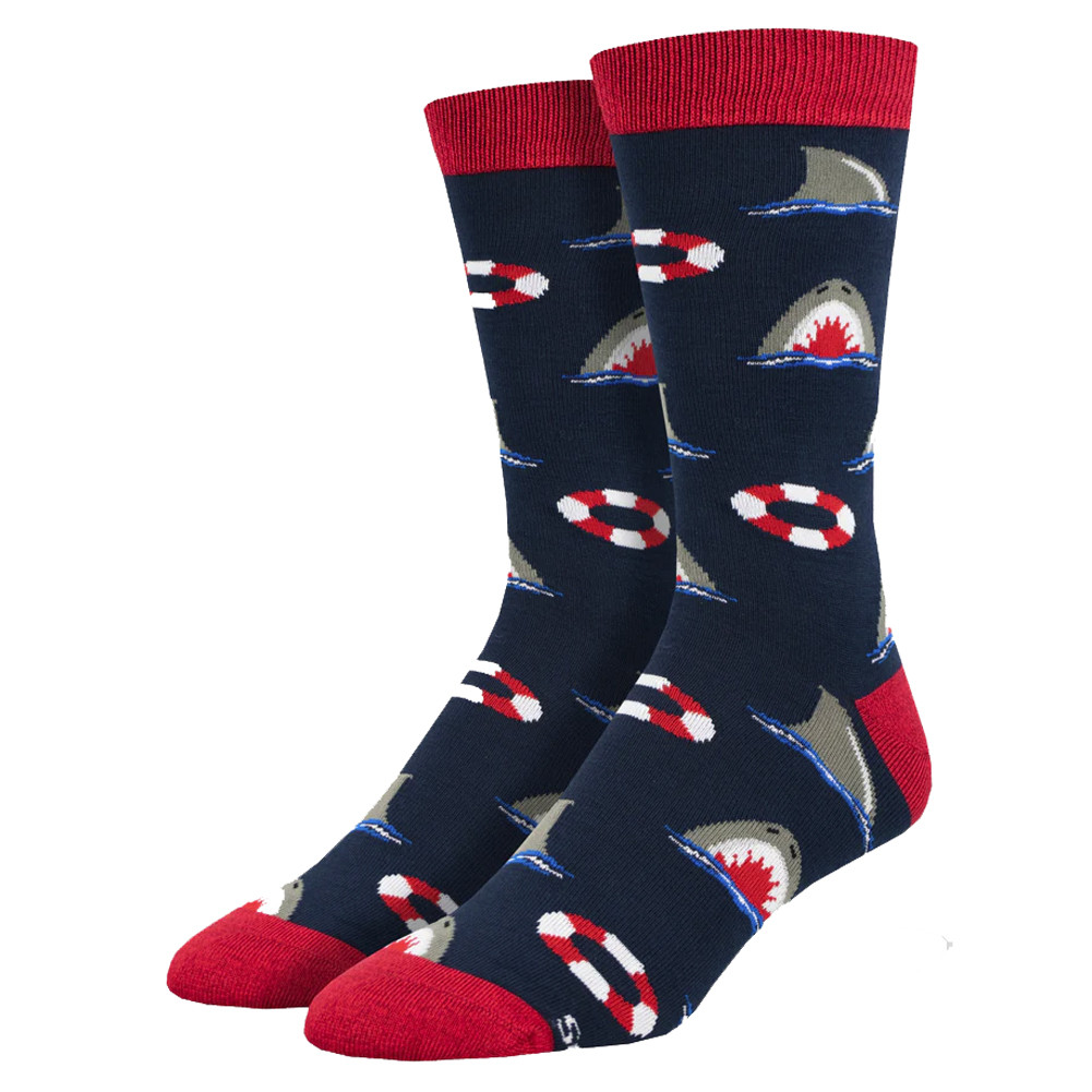 Sharks Chumming the Water Men's Socks