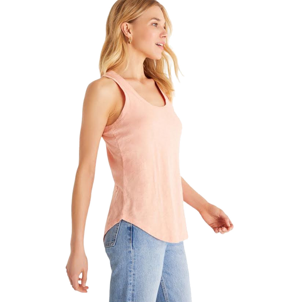 Z Supply Washed Coral Slub Tank Top