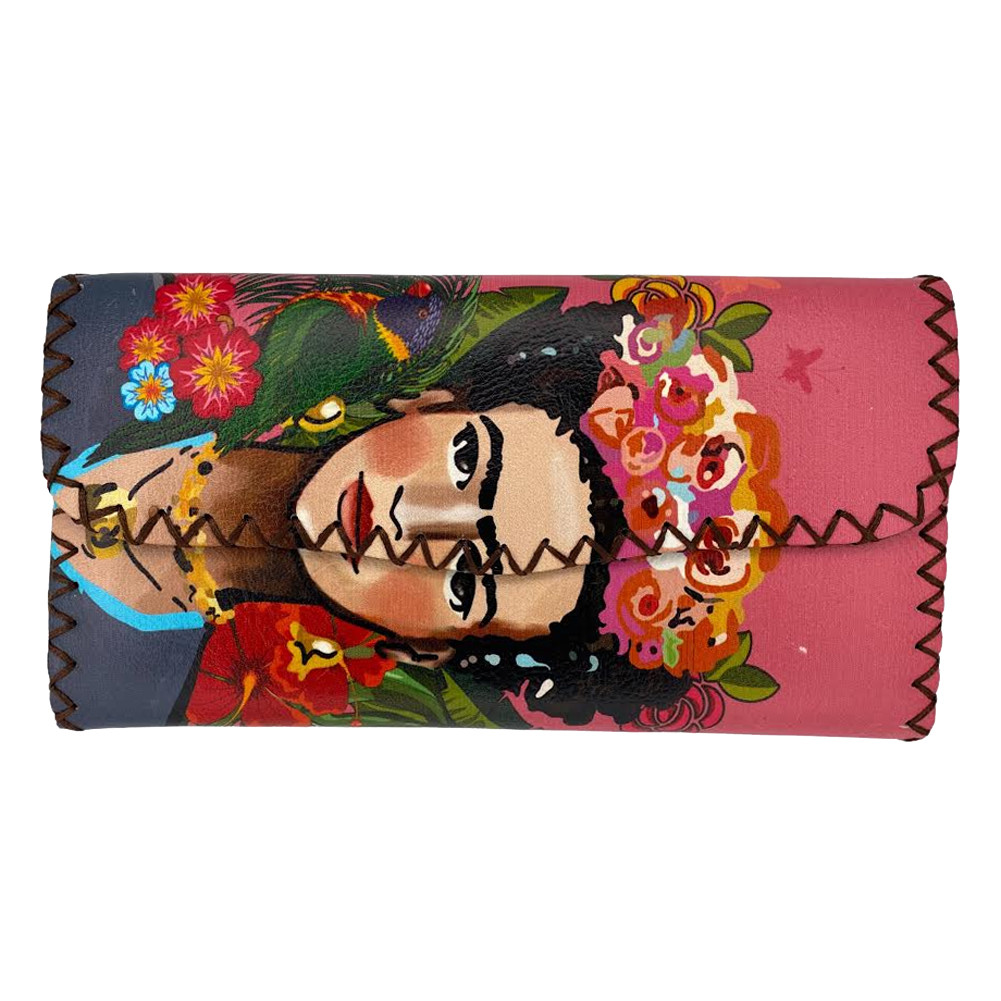 Frida Kahlo Printed Faux Leather Wallet