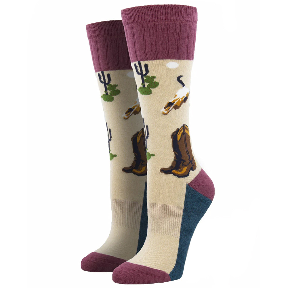 Outlands Deserted Cowboy Women's Boot Socks