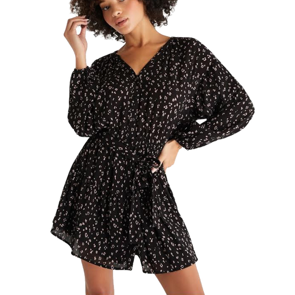 Z Supply Easy To Love Leopard Print Mini Dress