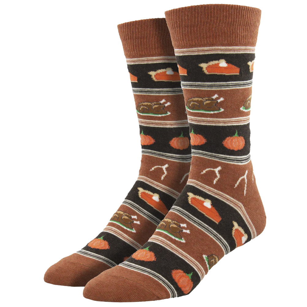 Thanksgiving Dinner Men's Socks