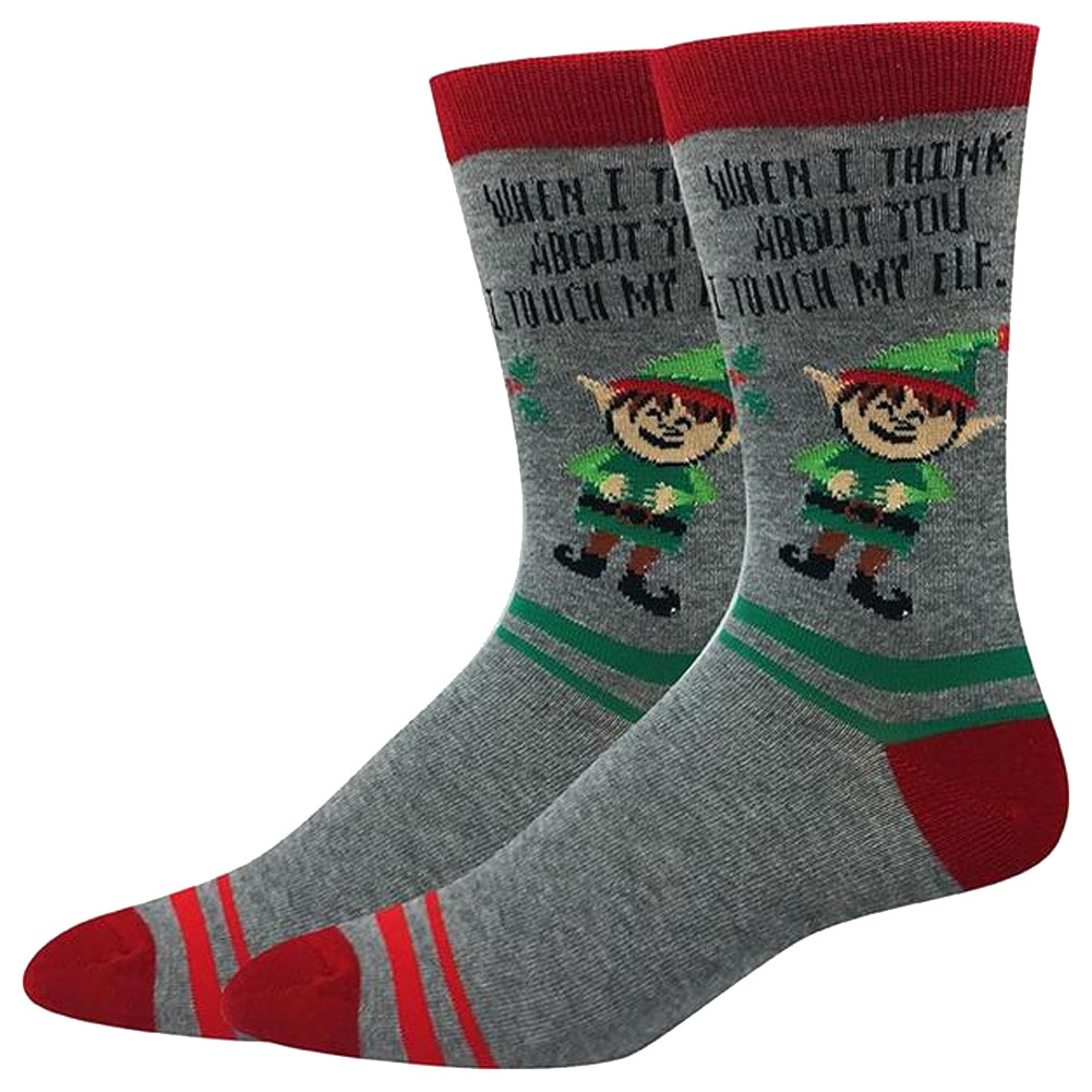 Holiday Touch My Elf Men's Christmas Socks