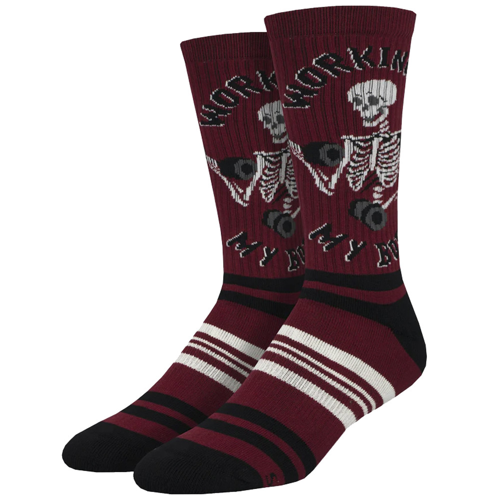 Skeleton Workout Men's Athletic Socks